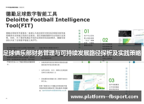 足球俱乐部财务管理与可持续发展路径探析及实践策略 足球俱乐部财务管理与可持续发展路径探析及实践策略